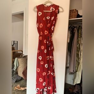 Amour Vert Silk Wrap Dress